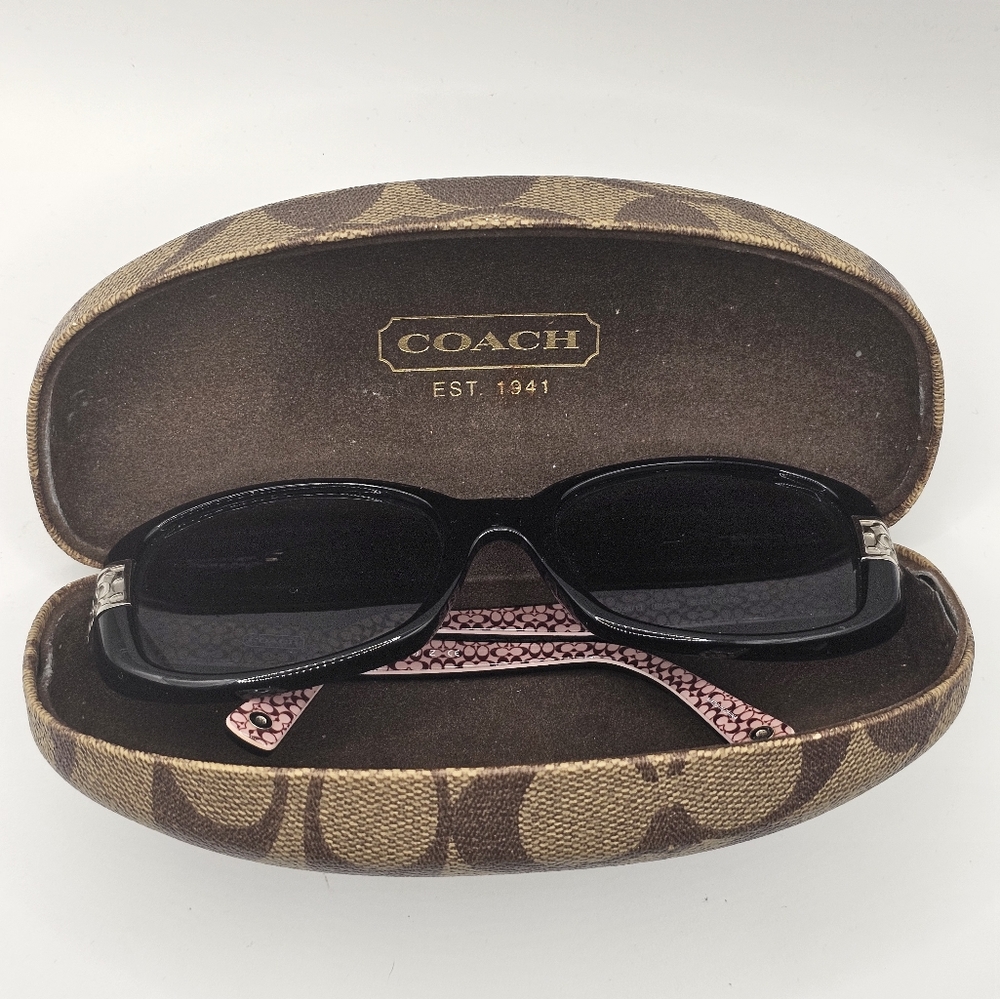 Coach Black Sunglasses With Case - Picture 7 of 8